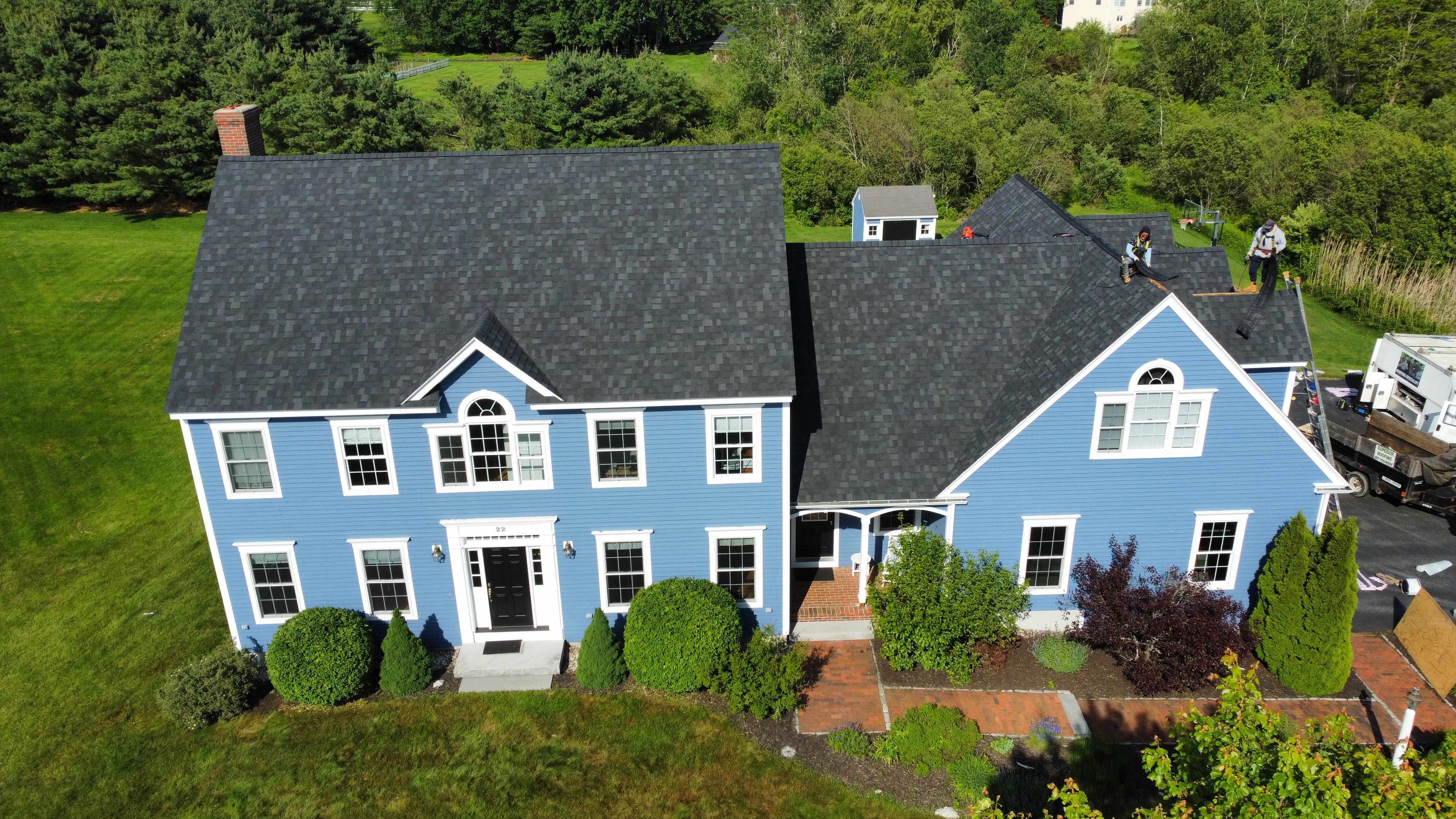 A roof Superior Roofing put on in Maine